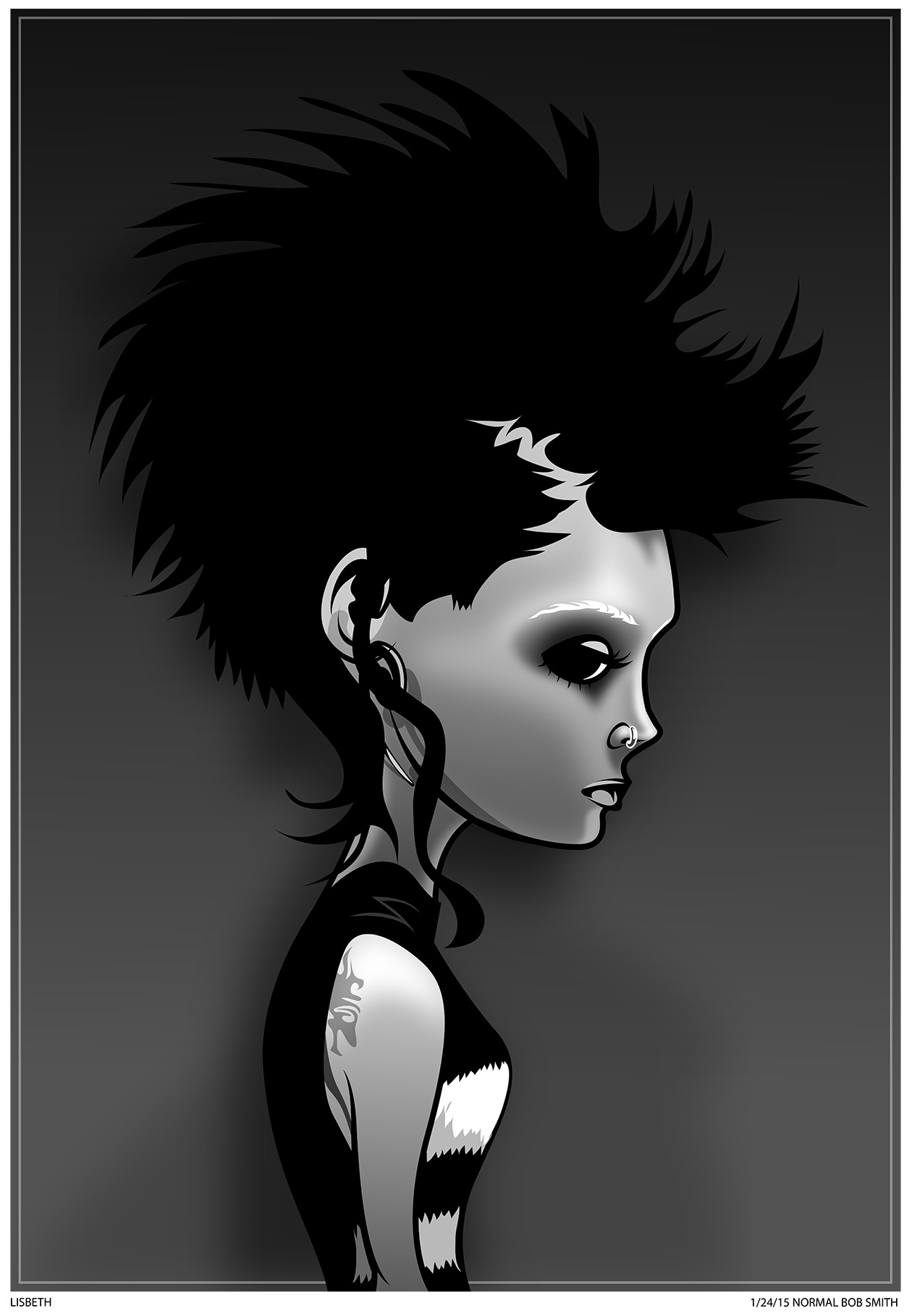 Girl with the Dragon Tattoo art
