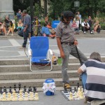 Occupy playing chess