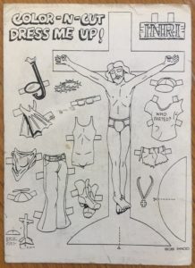 This is the original Jesus Dressup I drew during my time at the Colorado Institute of Art