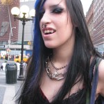 vampire girl with nosering