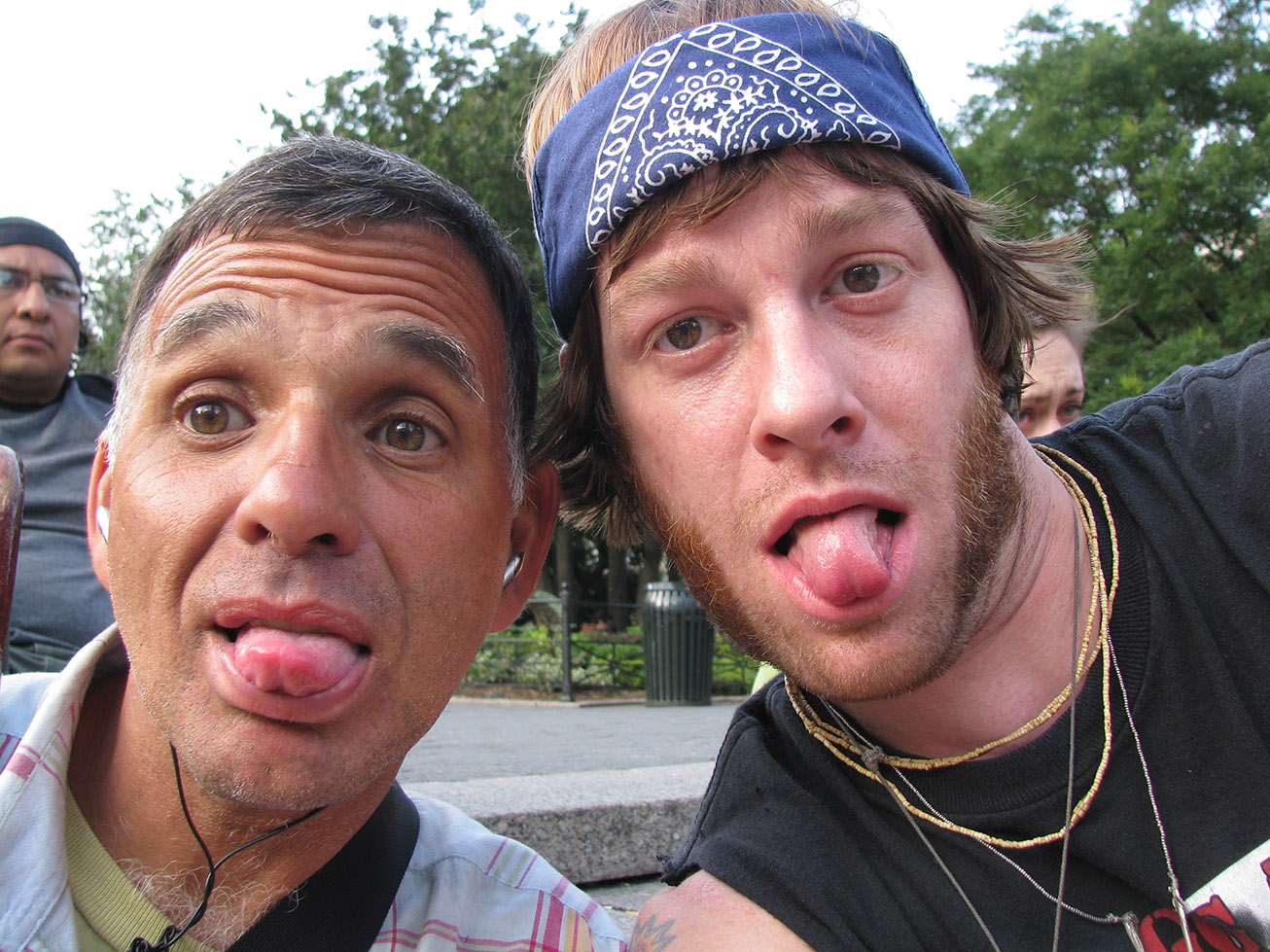 two men make funny faces