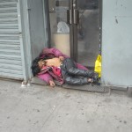 Drunk passed out in Chinatown