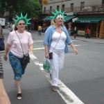 Tourists in Liberty Crowns on St. Marks