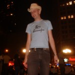 Normal Bob in Foxy Grandpa shirt and cowboy hat