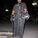 black man in graver armor