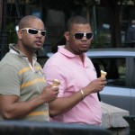 Men in White Shades & Ice Cream Cones