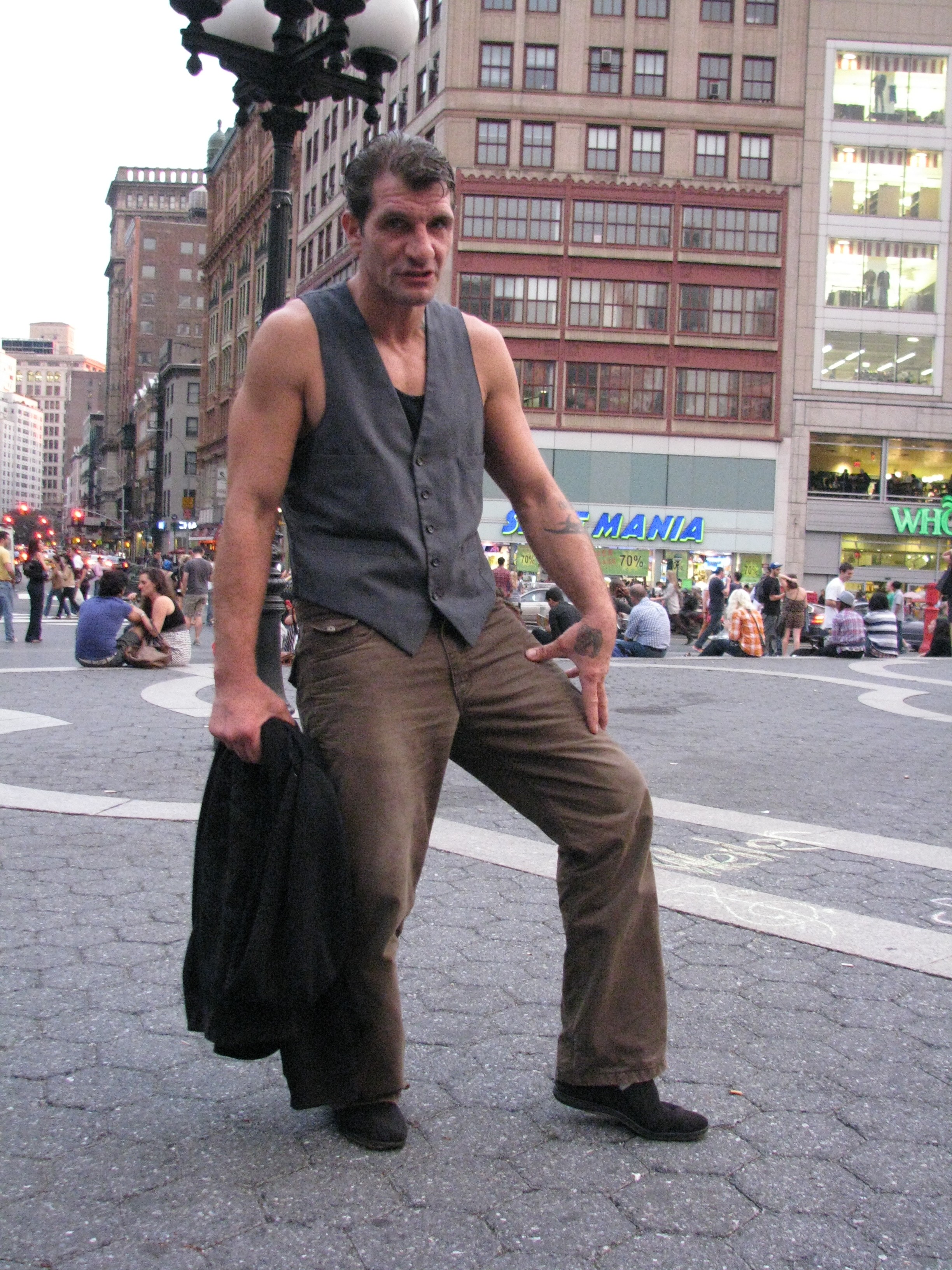 new york man posing