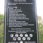 sign of park rules