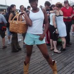 Dorthy on the Boardwalk at Coney Island