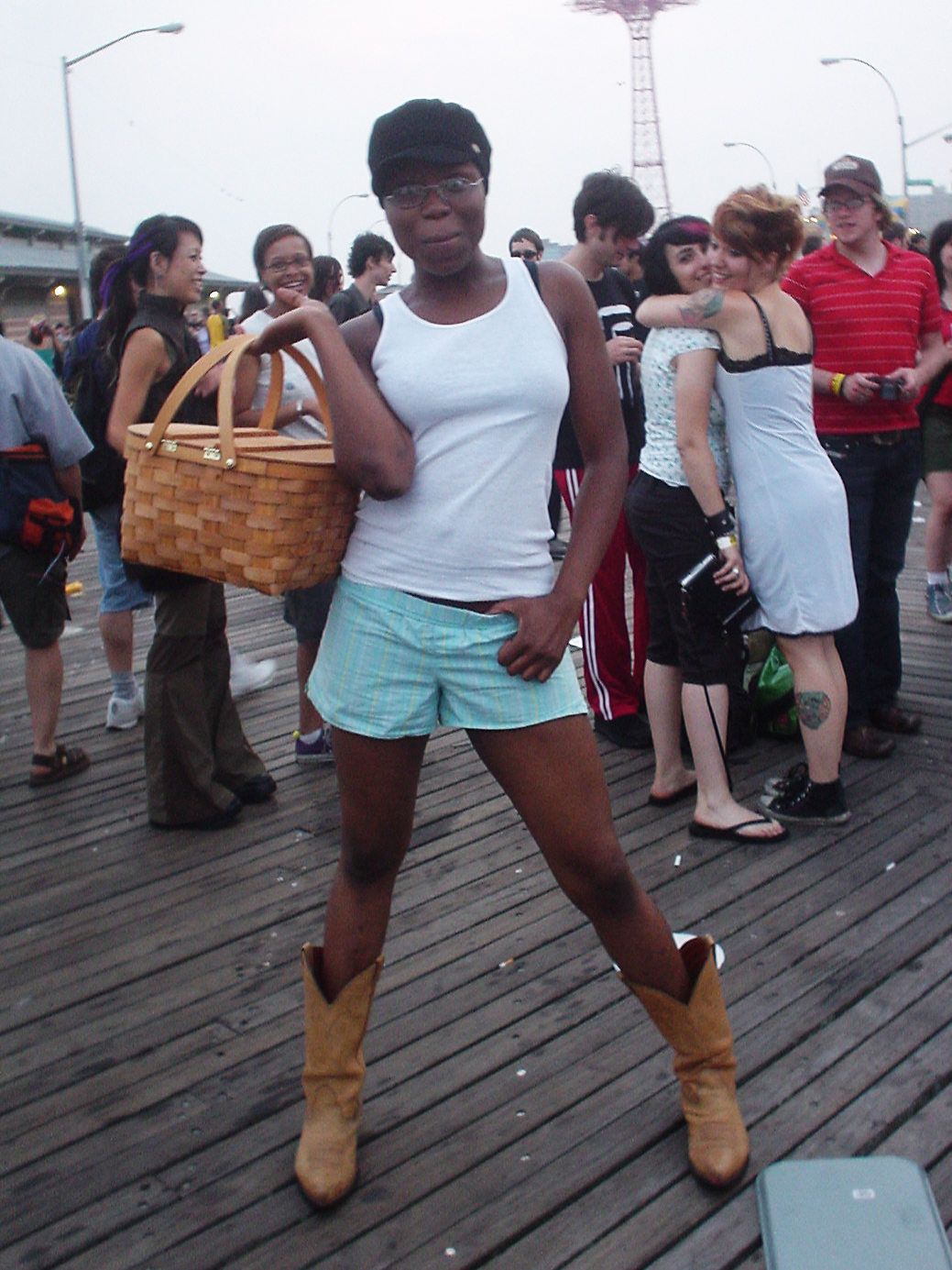 Dorthy on the Boardwalk at Coney Island