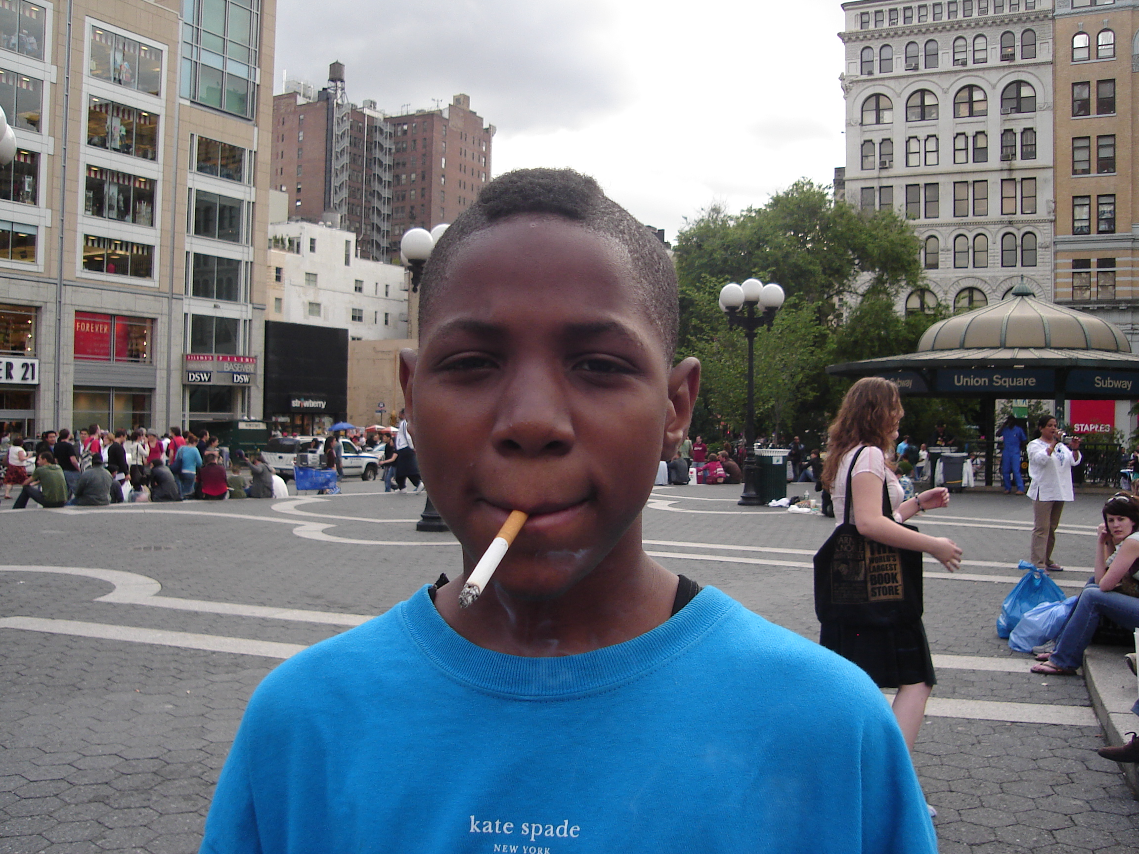 Kid smoking