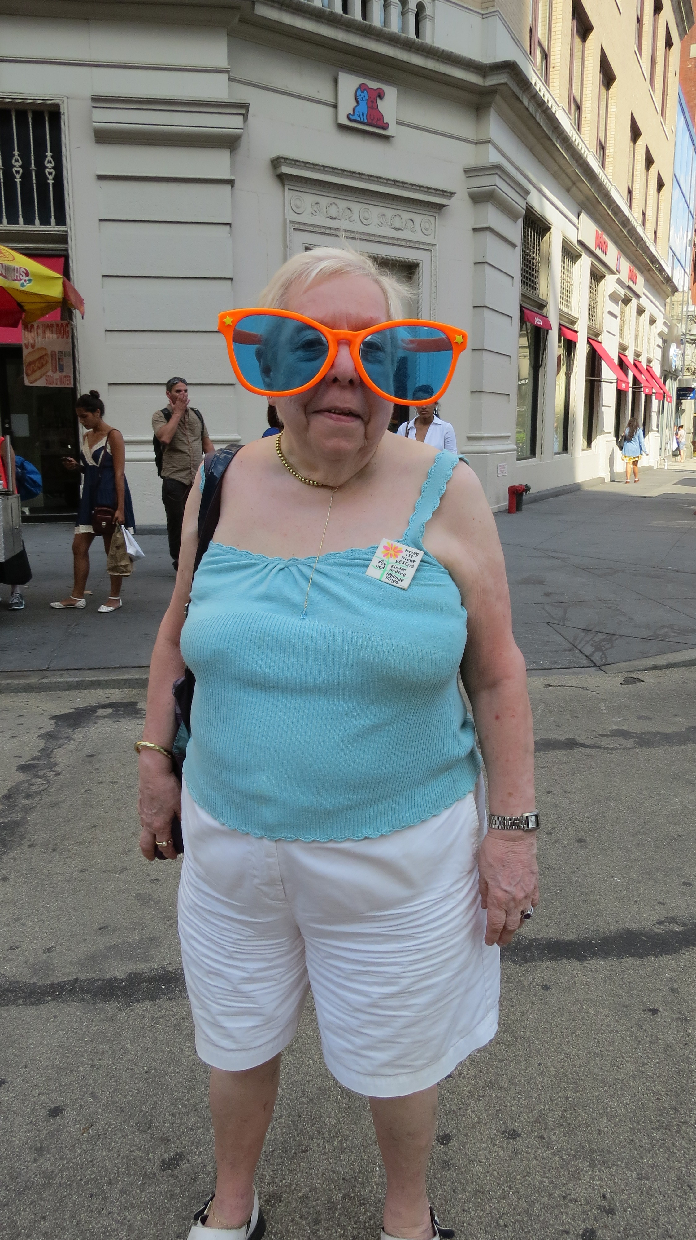 Old Woman in big glasses