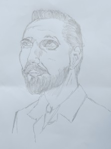 Pencil drawing of Normal Bob Smith