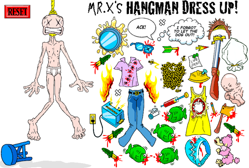  Mr. X Hangman dressup 