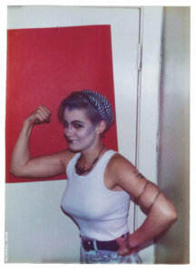 Erika flexing for me 1988 Hollywood CA