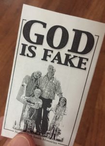 God Is Fake flyer